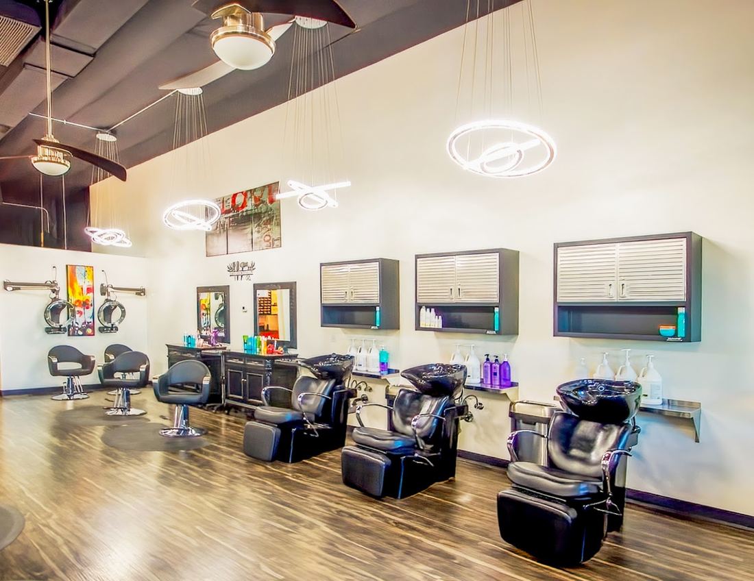 Shampoo bowls and styling stations